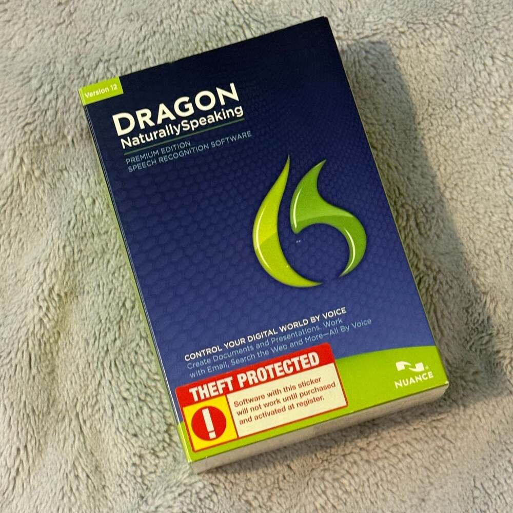 Nuance Dragon NaturallySpeaking 12 Premium Edition Speech Recognition Software